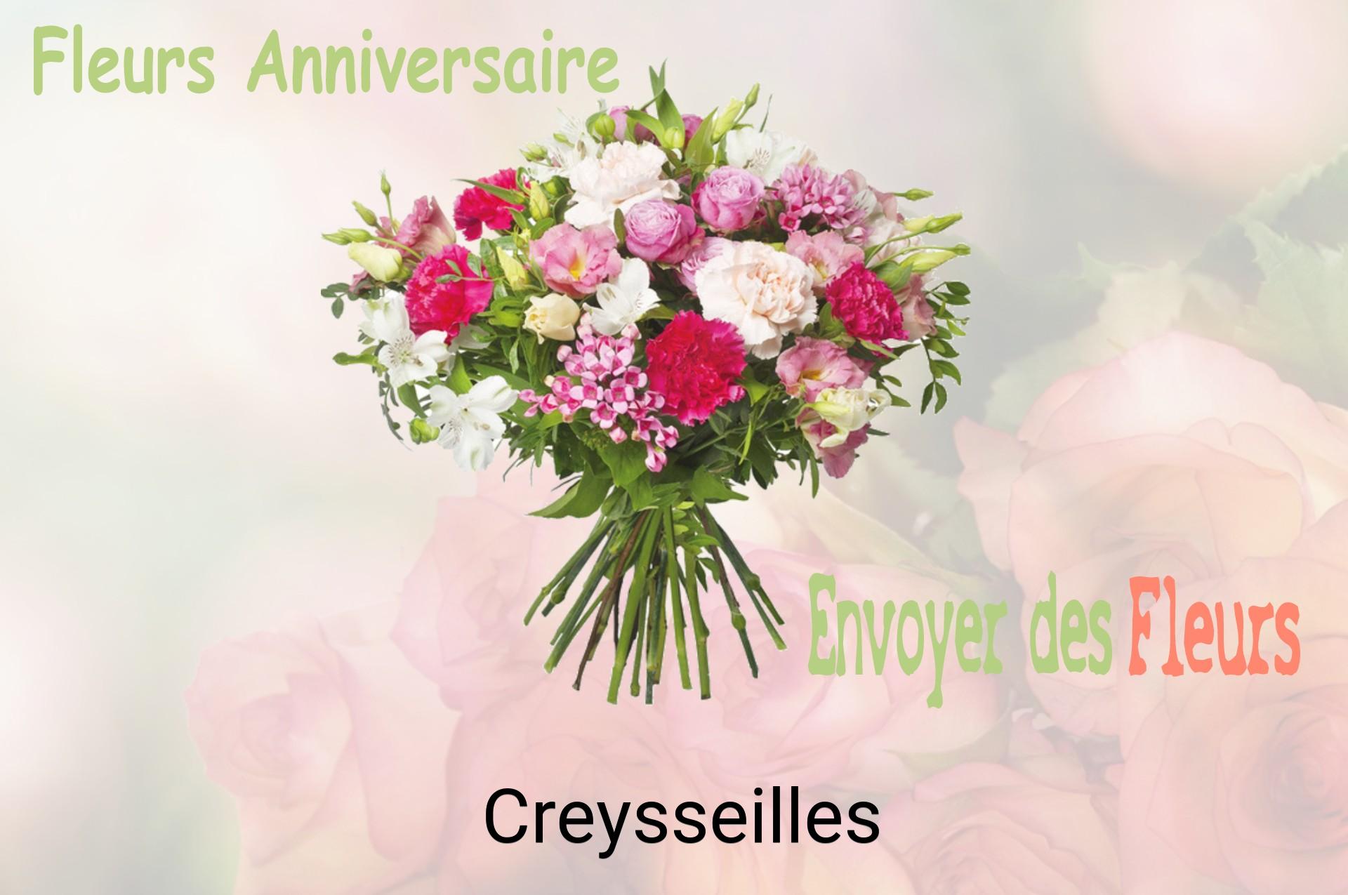 Bouquet de fleurs d’anniversaire livré à Creysseilles